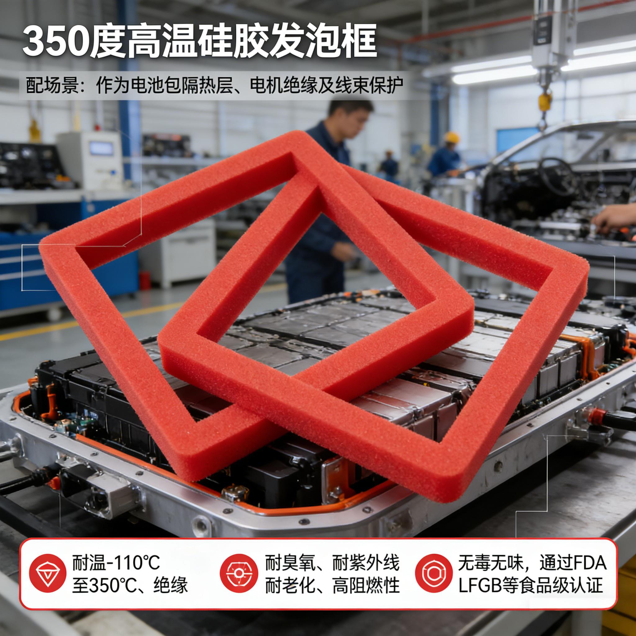 350度高溫硅膠發泡框