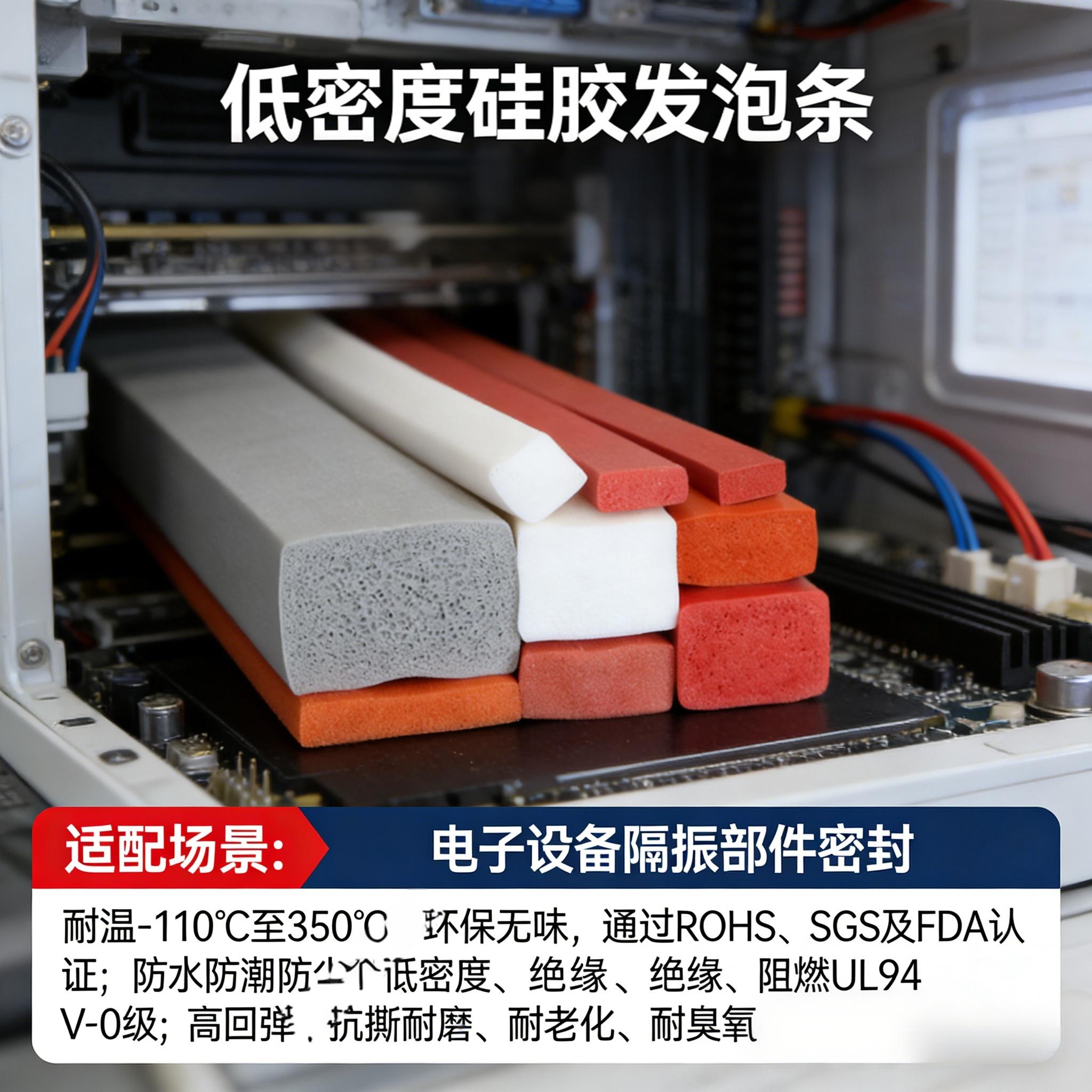 低密度硅膠發泡條