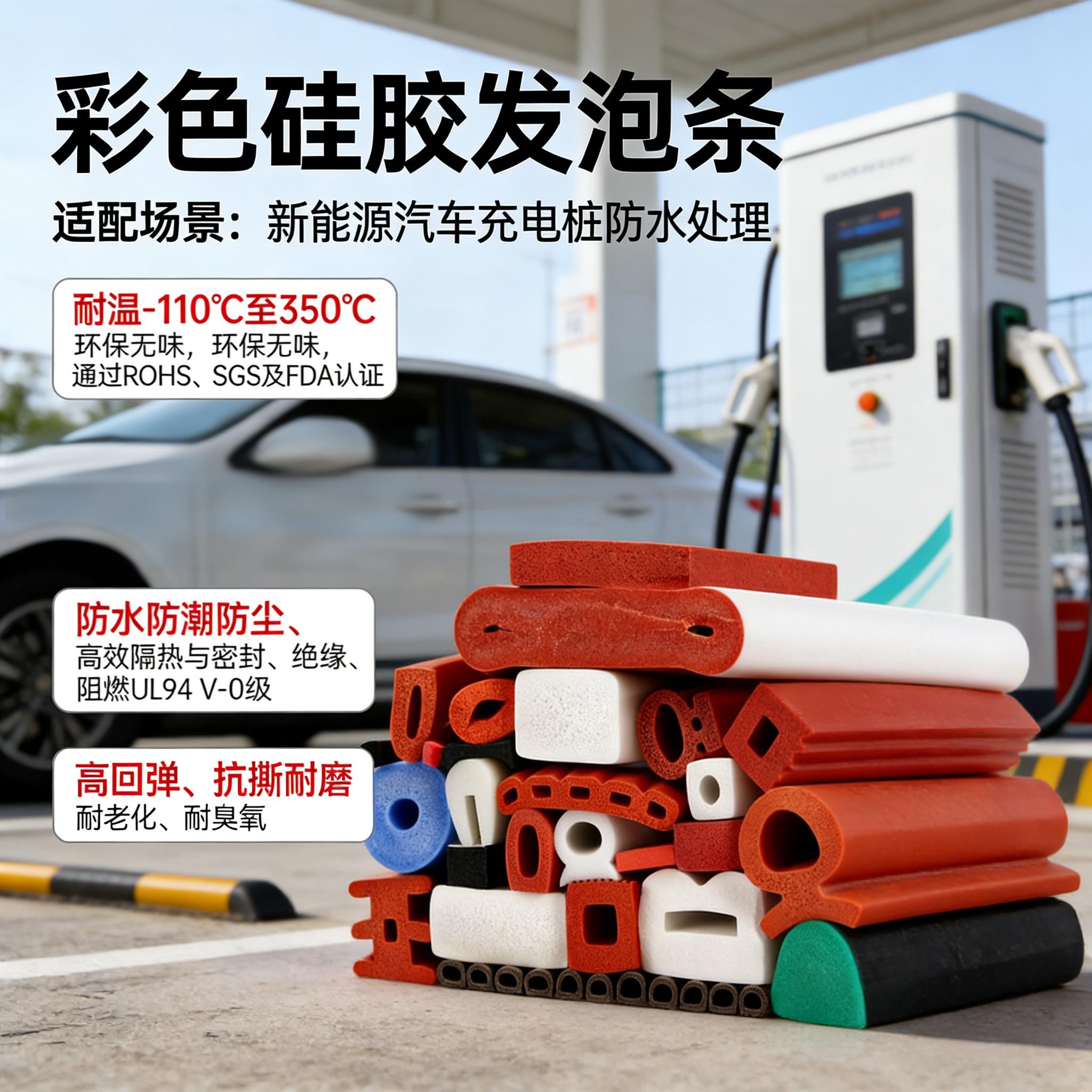彩色硅膠發泡條